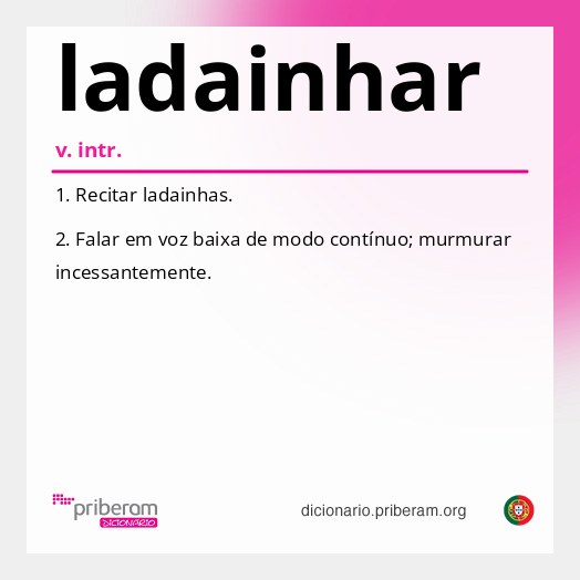 Significado de ladainhar
