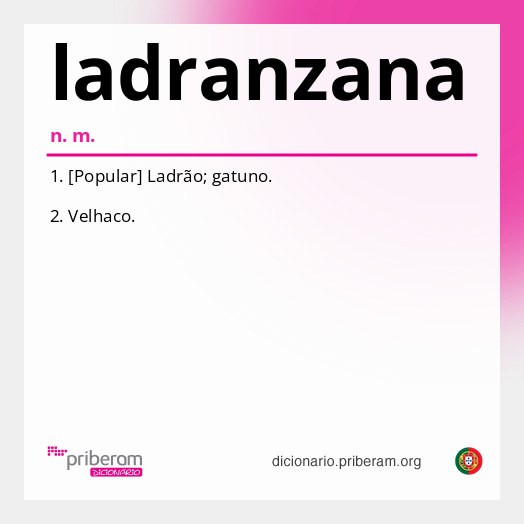 Significado de ladranzana