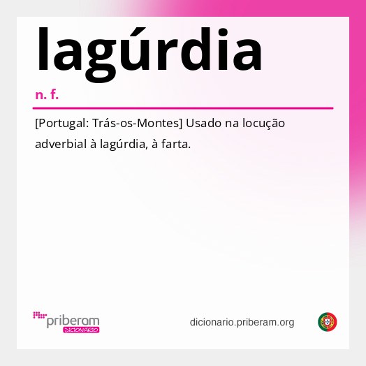Significado de lagúrdia