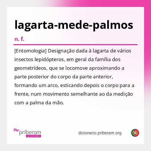 Significado de lagarta-mede-palmos