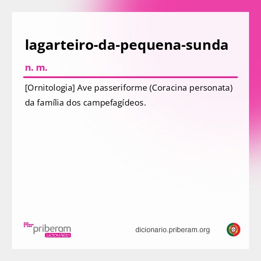 Significado de lagarteiro-da-pequena-sunda