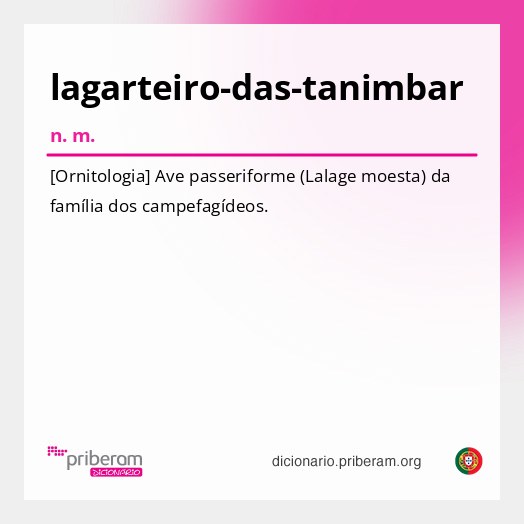 Significado de lagarteiro-das-tanimbar