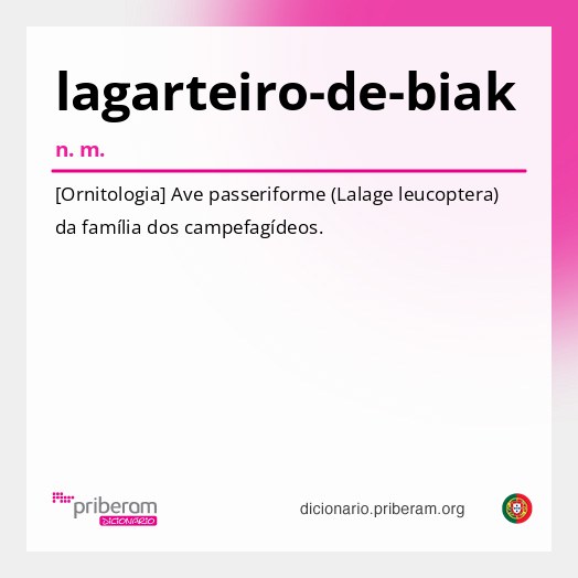 Significado de lagarteiro-de-biak