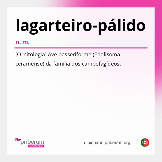 Significado de lagarteiro-pálido