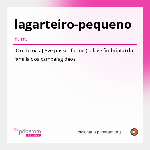Significado de lagarteiro-pequeno