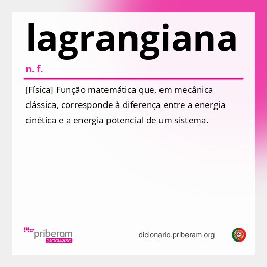 Significado de lagrangiana