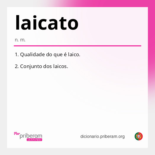 Significado de laicato