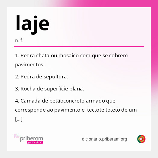 Significado de laje