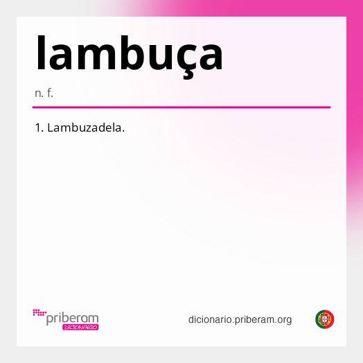 Significado de lambuça