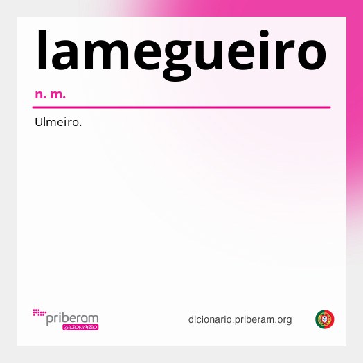 Significado de lamegueiro