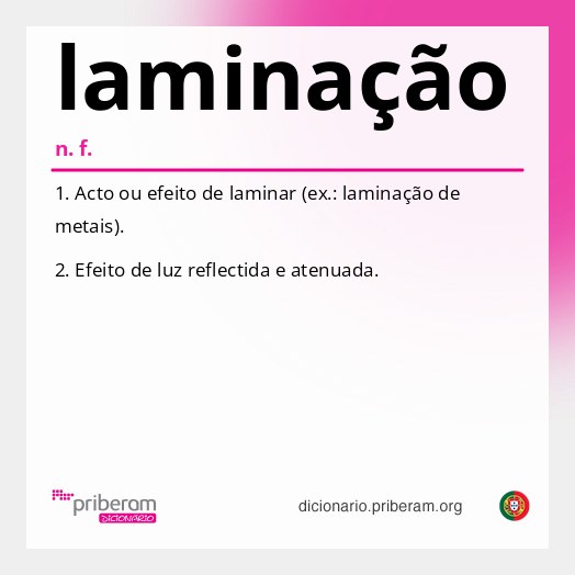 Significado de laminação