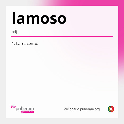 Significado de lamoso