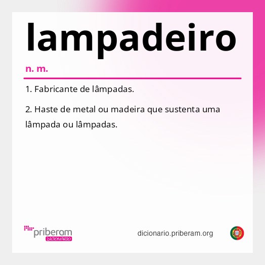 Significado de lampadeiro