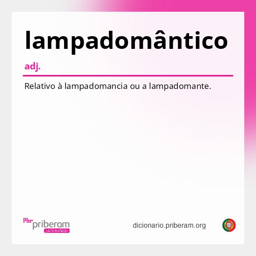 Significado de lampadomântico