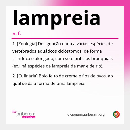 Significado de lampreia
