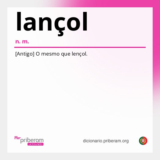 Significado de lançol