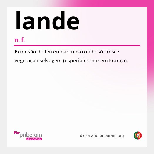 Significado de lande