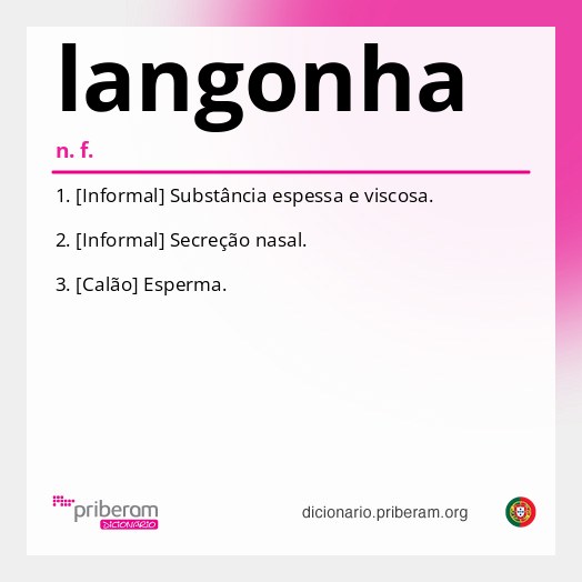 Significado de langonha
