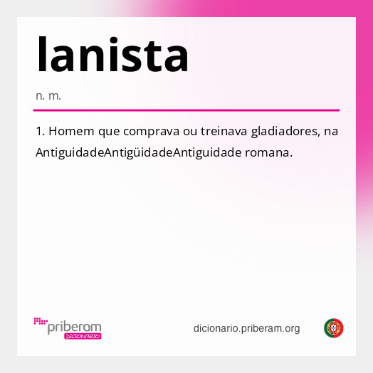 Significado de lanista