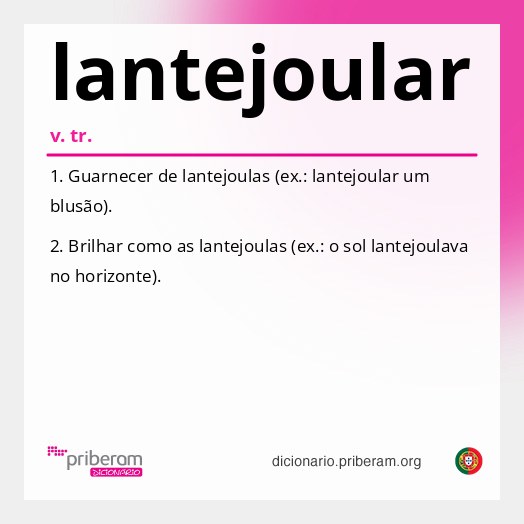 Significado de lantejoular