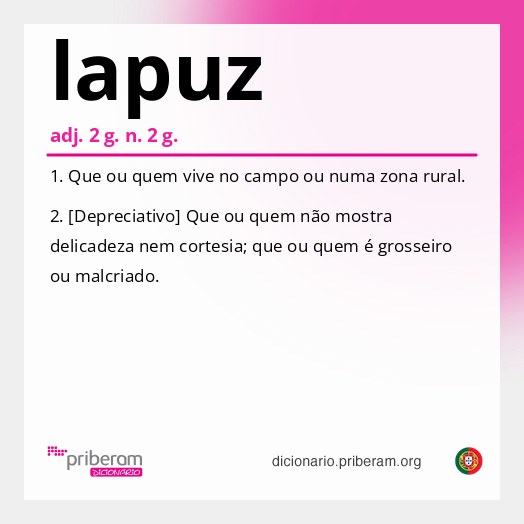 Significado de lapuz