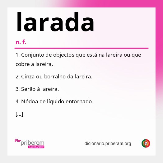 Significado de larada