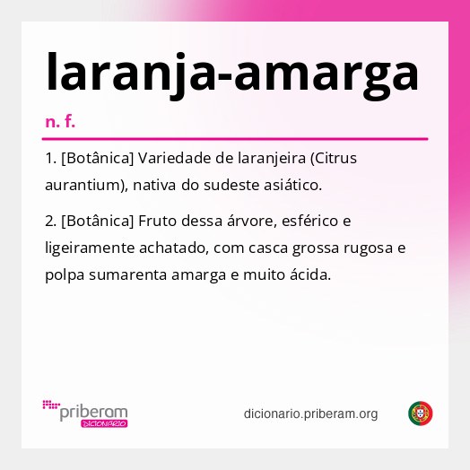 Significado de laranja-amarga