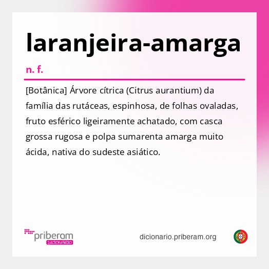 Significado de laranjeira-amarga
