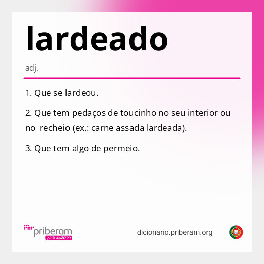 Significado de lardeado