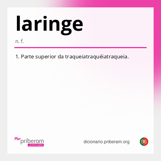 Significado de laringe