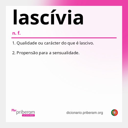 Significado de lascívia