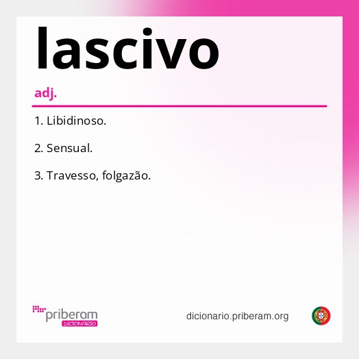 Significado de lascivo
