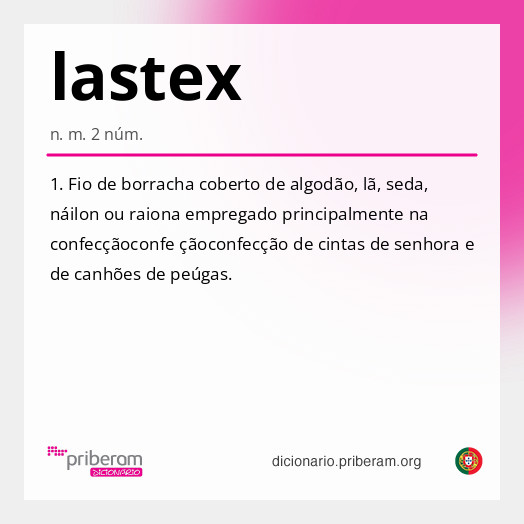 Significado de lastex