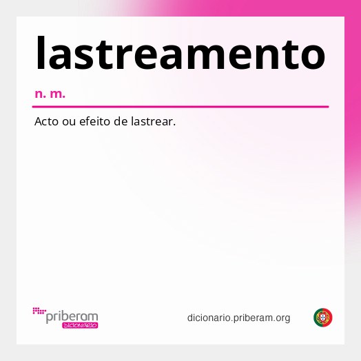 Significado de lastreamento