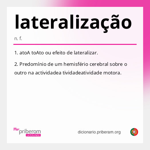 Significado de lateralização