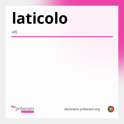 Significado de laticolo