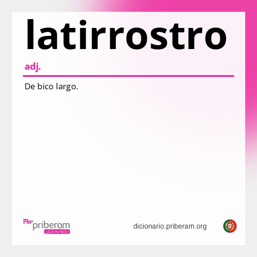 Significado de latirrostro