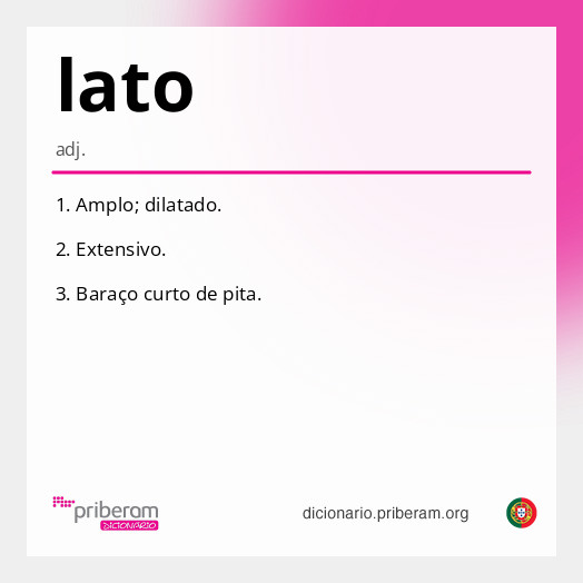 Significado de lato