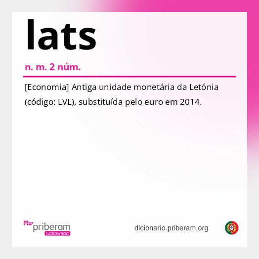 Significado de lats