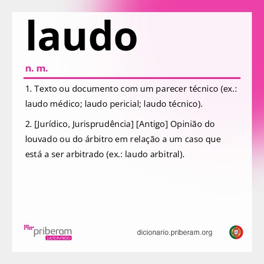 Significado de laudo