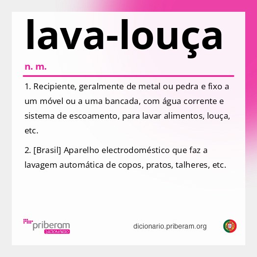 Significado de lava-louça