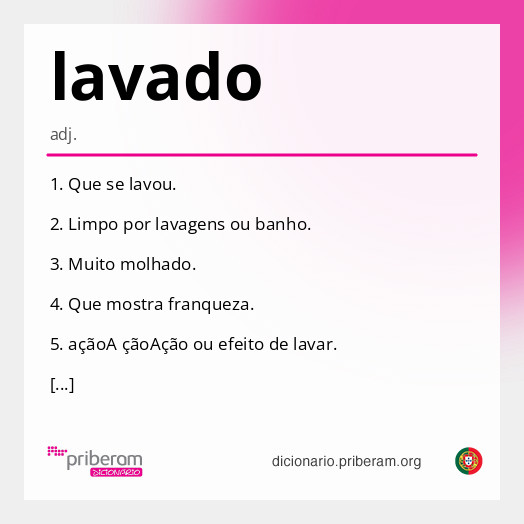 Significado de lavado