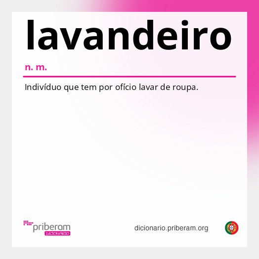Significado de lavandeiro