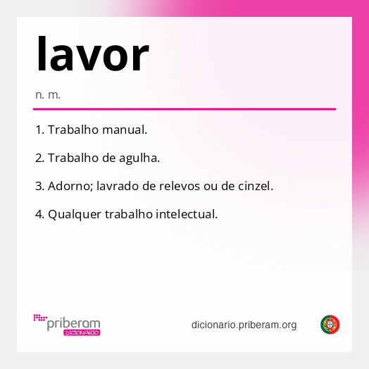 Significado de lavor