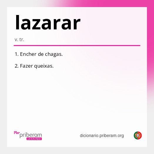 Significado de lazarar