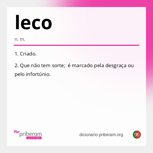 Significado de leco