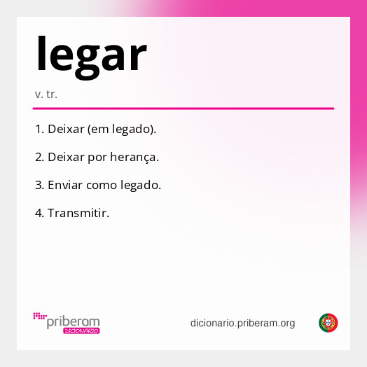 Significado de legar