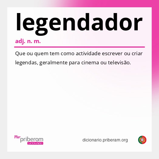 Significado de legendador