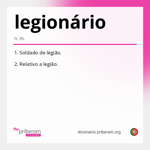 Significado de legionário