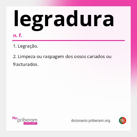 Significado de legradura